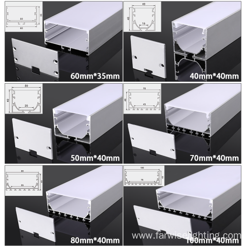 customized linear lighting transparent led diffuser